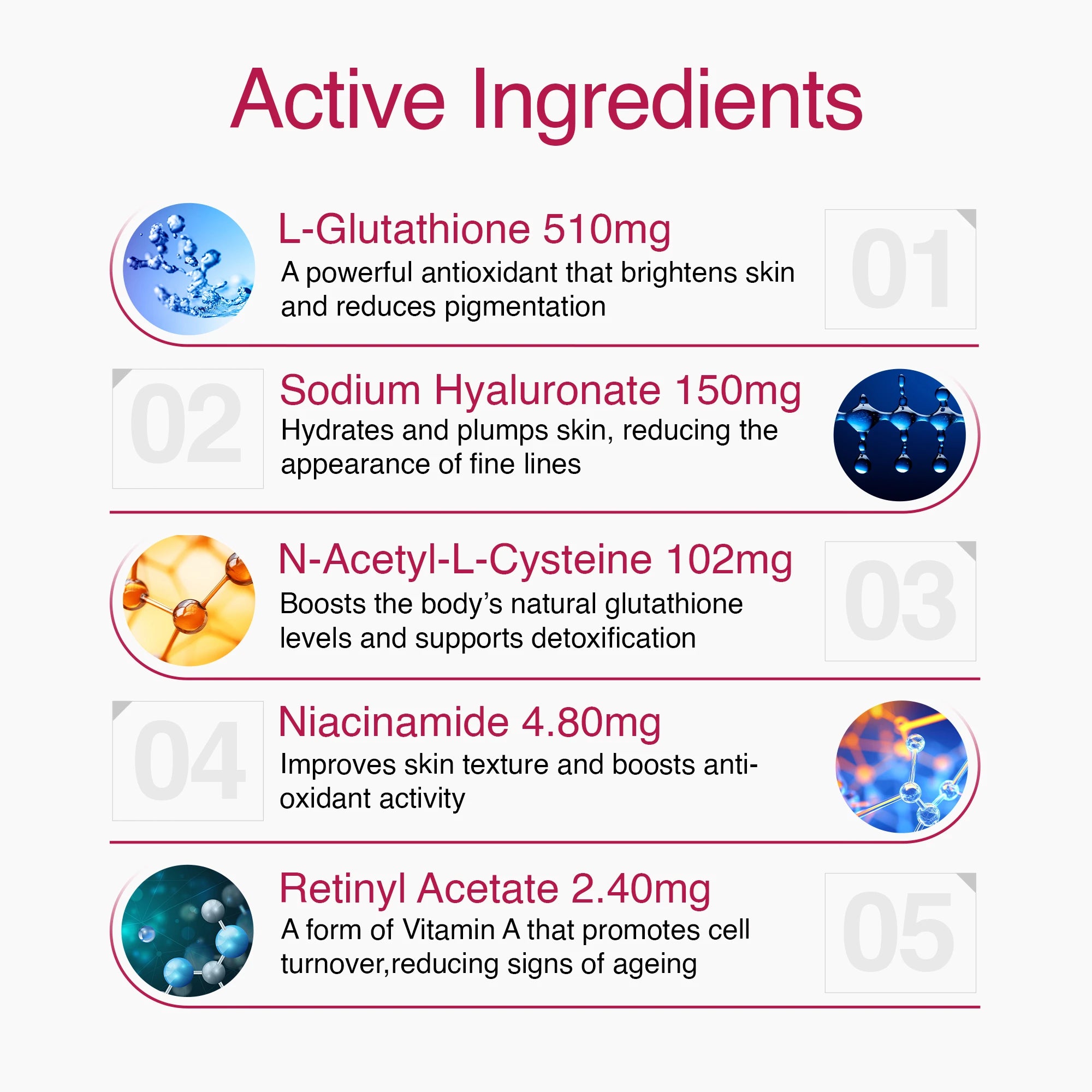 6skins glutathione Supplements