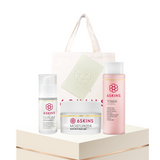 6Skins skincare collection arranged on table